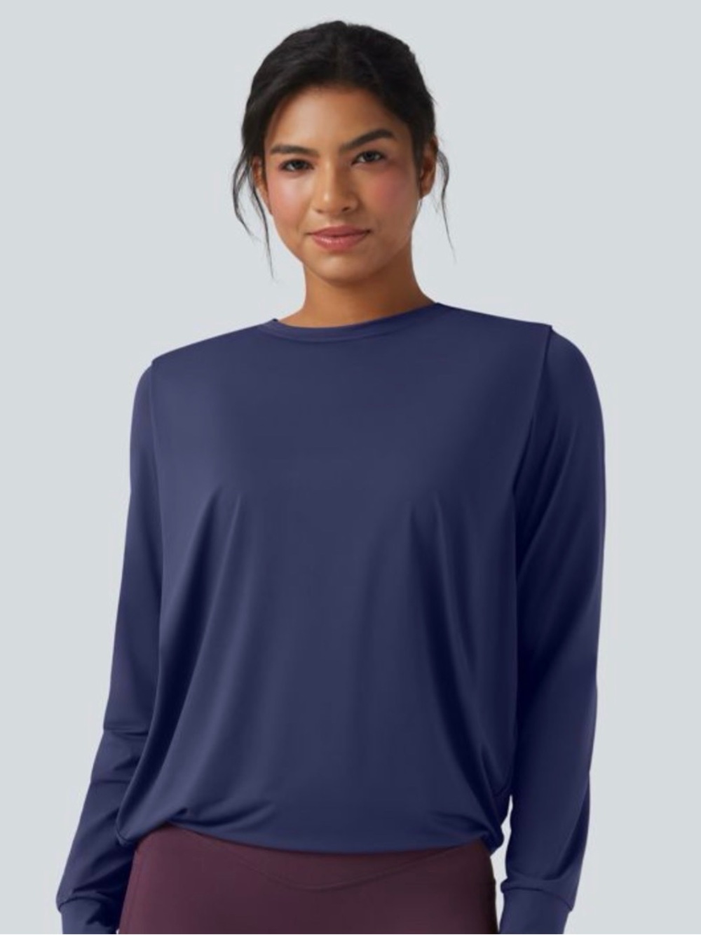 HALARA long sleeve yoga top. NEW WITH TAGS! Deep Navy.